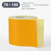 Этикетка 70х100/Termo ECO/250/40 мм (к)/1/Оранжевый  