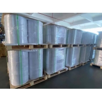 Джамбо ролл 1,07 x 1 000 м. Полипропилен белый клей каучук (Jumbo roll Glossy white PP 60mic) IQ code