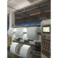 Джамбо ролл 1,07 x 1 000 м. Полипропилен белый клей каучук (Jumbo roll Glossy white PP 60mic) IQ code