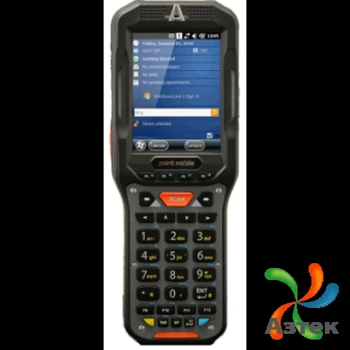 Терминал сбора данных Point Mobile PM450 1D Лазерный темный 1 Гб, 34 кл., Android, Bluetooth, WiFi, камера, блок питания