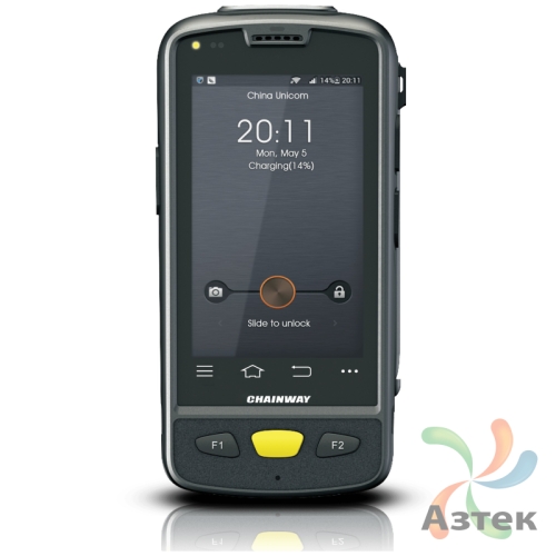 Терминал сбора данных Chainway C4000 1D CMOS-имиджер темный 4 Гб, Android, Bluetooth, WiFi, 3G, GPRS, GPS, камера, кабель USB, блок питания