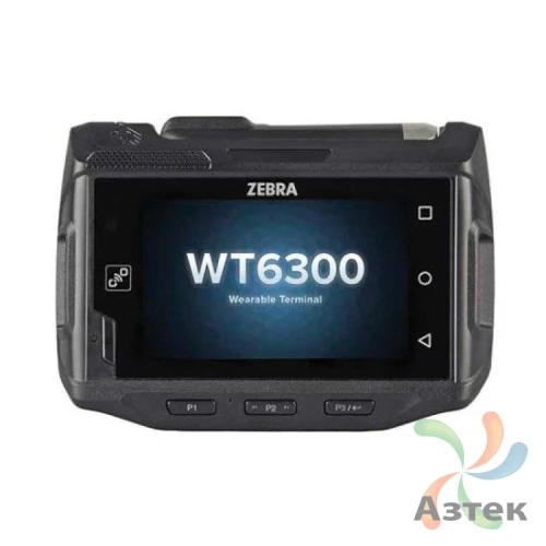 Терминал сбора данных Zebra WT6300 темный 32 Гб, Android GMS, Bluetooth, WiFi, блок питания