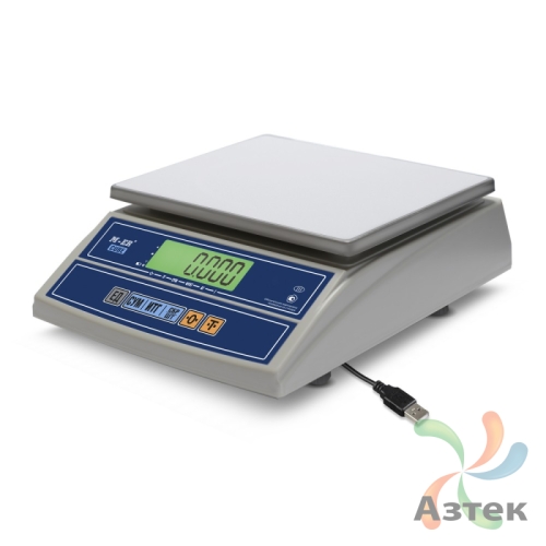 Весы Mertech M-ER 326 AFL-6.1 USB настольные фасовочные до 6 кг, металл, пластик