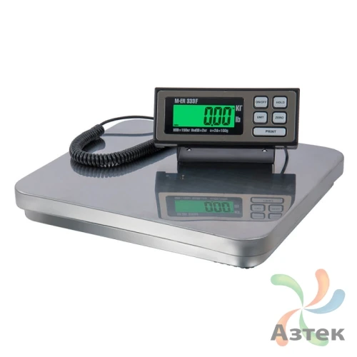 Весы Mertech M-ER 333 AF LCD RS-232 напольные фасовочные до 150 кг, нержавеющая сталь