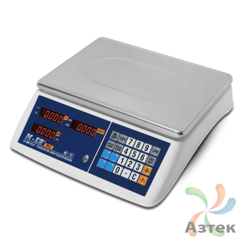 Весы Mertech M-ER 223 AC-32.5 LED настольные торговые до 32 кг, металл