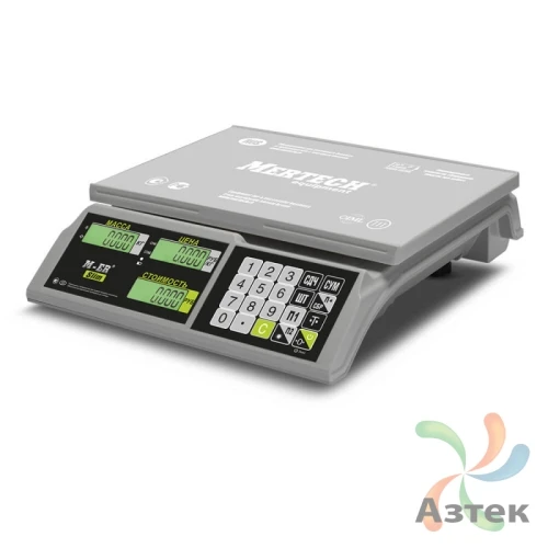 Весы Mertech M-ER 326 AC-15.2 LCD настольные торговые до 15 кг, пластик