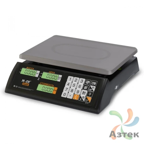 Весы Mertech M-ER 327 AC-32.5 LCD Black настольные торговые до 32 кг, металл, пластик, LCD