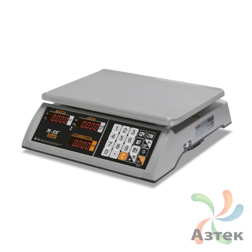 Весы Mertech M-ER 327 AC-15.2 настольные торговые до 15 кг, металл, пластик