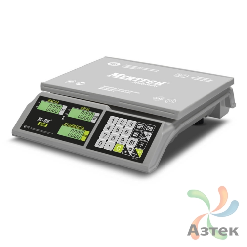 Весы Mertech M-ER 326 C-15.2 LCD настольные торговые до 15 кг, пластик, без АКБ