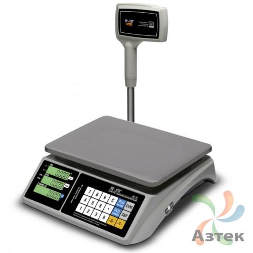 Весы Mertech M-ER 328 ACPX-6.1 USB RS-232 настольные торговые до 6 кг, металл