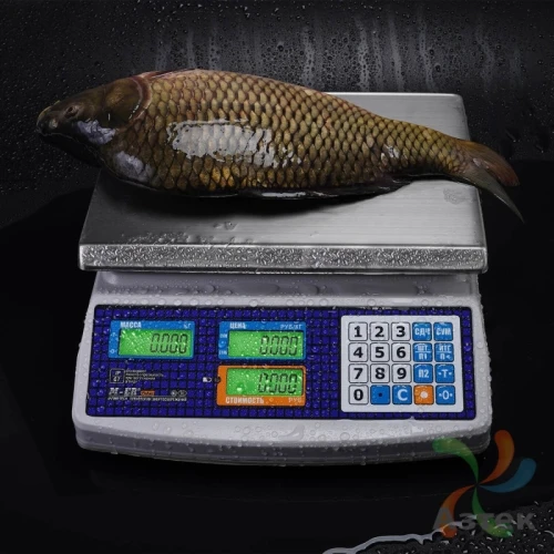 Весы Mertech M-ER 329 AC-15.2 Белый с вторым дисплеем настольные торговые до 15 кг, нержавеющая сталь