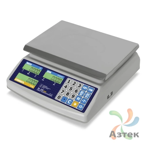 Весы Mertech M-ER 329 AC-32.5 настольные торговые до 32 кг, металл, пластик, LCD