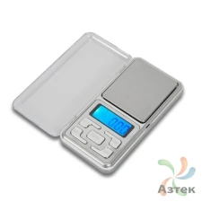 Весы Mertech M-68S MIRROR карманные до 0,2 кг, нержавеющая сталь, питание от батареек