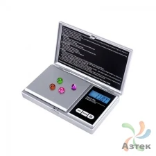 Весы Mertech M-ELT CARAT-L карманные до 0,2 кг, нержавеющая сталь, питание от батареек