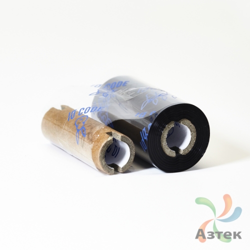 Красящая лента (риббон) 57 мм. х 74 м. Resin PR 33+ Out Черный, втулка 0.5 дюйма (57мм ширина) 