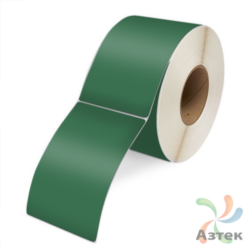 Этикетка 30х88 цветная (рядов 1 по 500 шт) полуглянцевая, втулка 40 мм (к) цвет - Зеленый Pantone 7733 C Фигурная