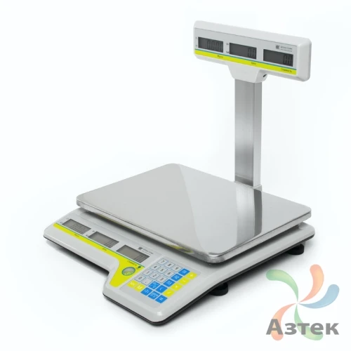 Весы Штрих-М СЛИМ Т300 15-2.5 ДП6.3 РА (POS) Серый RS-232 настольные торговые до 15 кг