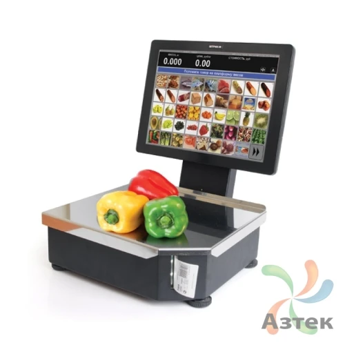 Весы Штрих-М PC200 C3 15-2.5 И1 Intropy Retail Черный USB WiFi настольные торговые до 15 кг с печатью этикеток, CAM