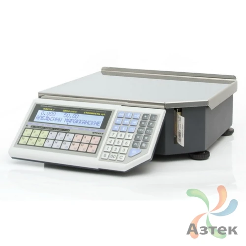 Весы Штрих-М ПРИНТ 6 Ф1 15-2.5 Серый Ethernet RS-232 торговые до 15 кг, нержавеющая сталь с печатью этикеток