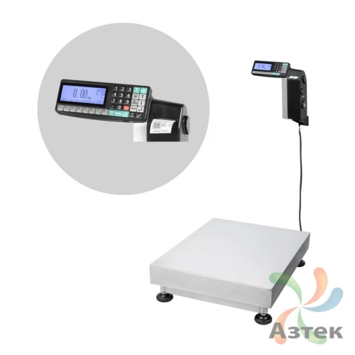 Весы Масса-к TB-5040N-200.2-RL1 Ethernet USB RS-232 напольные товарные до 200 кг, нержавеющая сталь с печатью этикеток