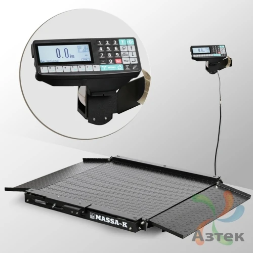 Весы Масса-к 4D-LA-10/10-1000-RP Ethernet USB RS-232 промышленные до 1 000 кг, конструкционная сталь с печатью этикеток