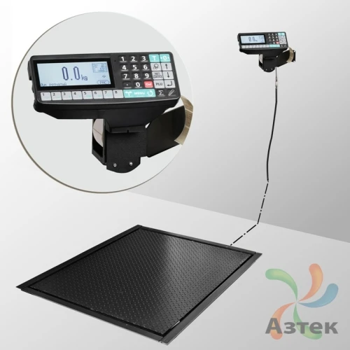 Весы Масса-к 4D-PMF-15/12-1000-RP Ethernet USB RS-232 врезные промышленные до 1 000 кг, конструкционная сталь с печатью этикеток