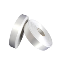 Сатиновая лента 45мм х 200м втулка 76 мм, цвет - белый