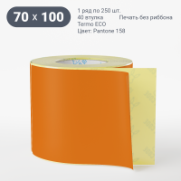 Этикетка 70х100/Termo ECO/250/40 мм (к)/1/ Pantone 158 