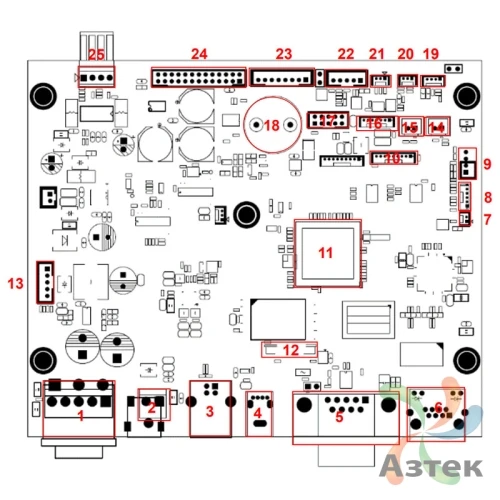 Центральная плата для TSC MH240T/MH240P