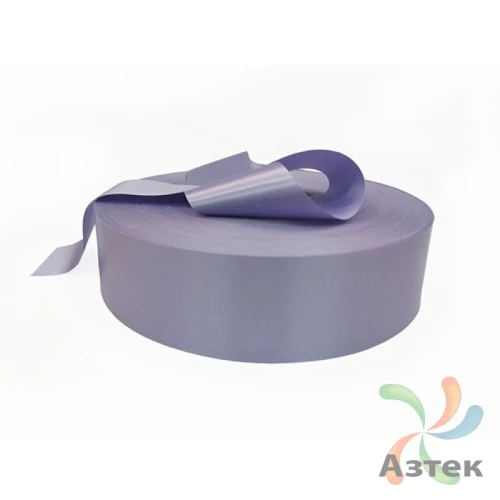 Сатиновая лента 25мм х 200м втулка 76 мм, цвет - лаванда-сиреневый