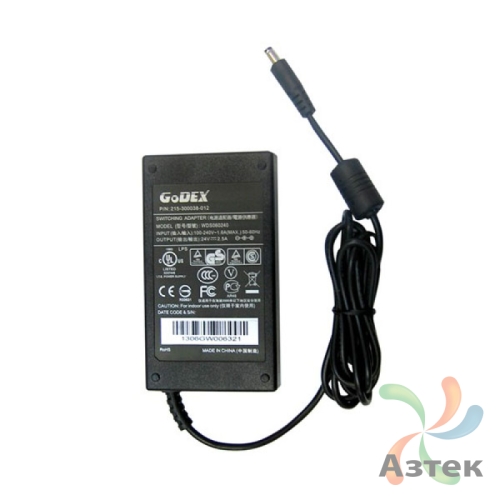 Блок питания 60 Вт для Godex DT2, DT4, G300, G500, GE300, RT200, RT700, RT860