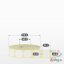 Термоэтикетка ЭКО круглая 30 мм (рядов 1 по 2 000 шт)  в рулоне, втулка 40 мм (к) IQ code