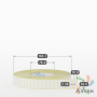 Термотрансферная этикетка 30х10 (рядов 1 по 15 000 шт) Полуглянец в рулоне, втулка 76 мм (к) IQ code