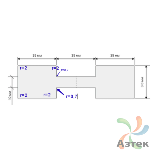 Этикетка для кабеля и провода (флажок) 105х30 (рядов 1 по 500 шт) Полипропилен белый гантеля в рулоне, втулка 40 мм (к) IQ code