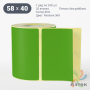 Термоэтикетка 58х40 Termo ECO цветная (рядов 1 по 240 шт), втулка 25 мм (к) цвет - ЗеленыйPantone 369 U, 
