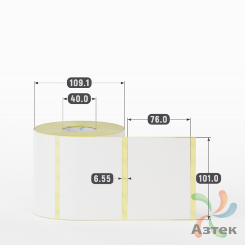 Термоэтикетка ЭКО 101х76 (рядов 1 по 700 шт)  в рулоне, втулка 40 мм (к) IQ code