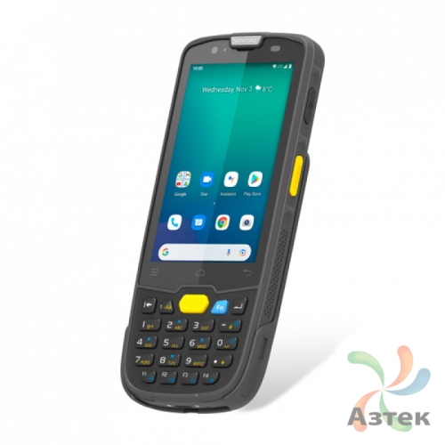 Терминал сбора данных Newland MT67 Sei 1D/2D CMOS-имиджер черный 64 Гб, 24 кл., Android GMS, Bluetooth, WiFi, 4G, GPS, БП, камера, кабель USB, пластиковый бампер и ремешок, блок питания