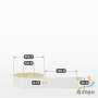 Термотрансферная этикетка 35х118 (рядов 1 по 500 шт) Полуглянец в рулоне, втулка 40 мм (к) IQ code