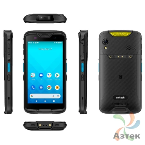 Терминал сбора данных Unitech EA520 1D/2D 2D Imager SR темный 64 Гб, Android, 4G, камера, кабель USB-C, блок питания
