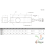 Тензодатчик BSS-1000 CAS для платформенных весов и взвешивания емкостей