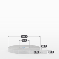 Этикетка самоклеящаяся 25х40 (рядов 1 по 7 000 шт) Прозрачный полипропилен в рулоне, втулка 76 мм (к) IQ code