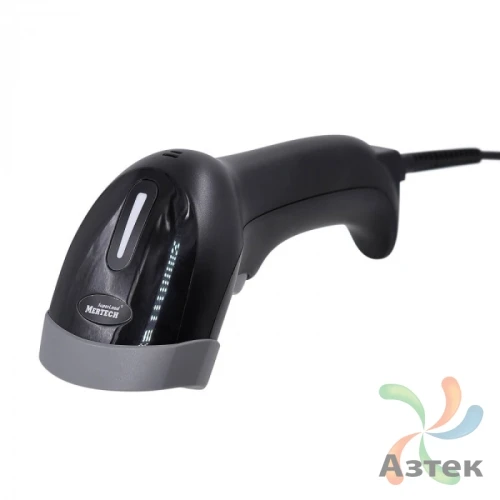Сканер штрих-кода Mertech 1300 P2D 1D/2D  2D image Roling shutter, черный ручной, RS-232 кабель, USB кабель, USB-HID, USB-COM, ЕГАИС
