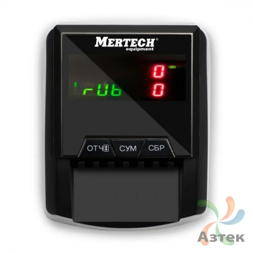 Детектор валют автоматический Mertech D-20A FLASH PRO (с АКБ) LED Черный RUB