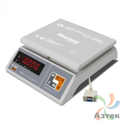 Весы Mertech M-ER 326 AFU-32.1 LED RS-232 настольные фасовочные до 32 кг, пластик