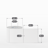 Этикетка самоклеящаяся 90х90 (рядов 1 по 500 шт) Transfer Vellum в рулоне, втулка 40 мм (к) IQ code