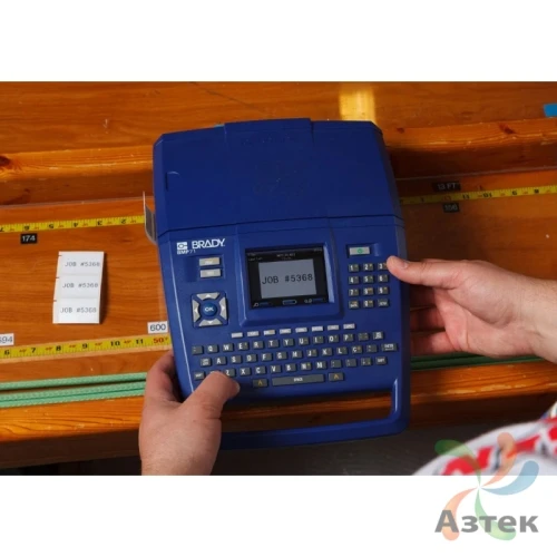 Принтер этикеток Brady BMP71-CYR-PWID термотрансферный 300, LCD, USB, отрезчик, brd198644