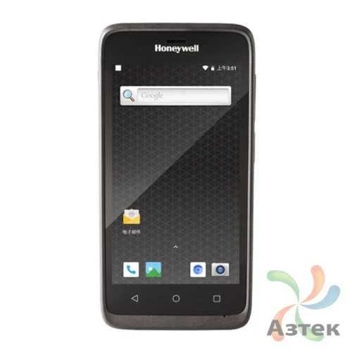 Терминал сбора данных Honeywell EDA51 1D/2D имиджер N6603 Черный 64 Гб, Android GMS, Bluetooth, WiFi, камера, кабель micro USB, блок питания