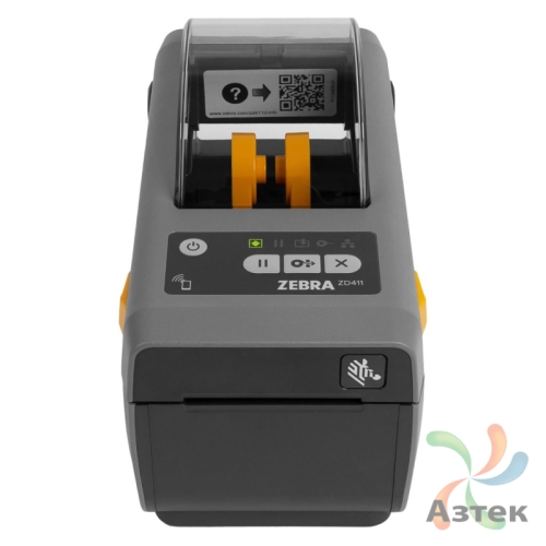 Принтер этикеток Zebra ZD411 термо 203, Bluetooth, USB, USB Host, ZD4A022-D0EM00EZ