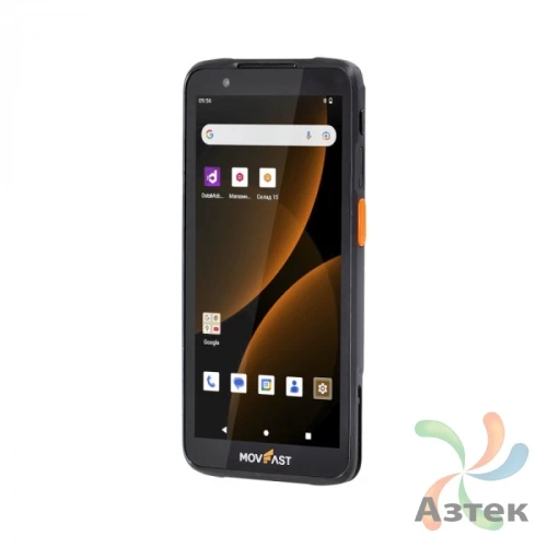 Терминал сбора данных Mertech MovFast S55 1D/2D 2D Imager 64 Гб, Android, Bluetooth, WiFi, GPS, RFID, камера, кабель USB-C, блок питания