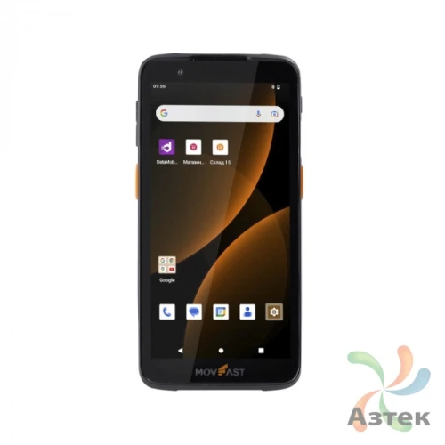 Терминал сбора данных Mertech MovFast S55 1D/2D 2D Imager 64 Гб, Android, Bluetooth, WiFi, GPS, RFID, камера, кабель USB-C, блок питания